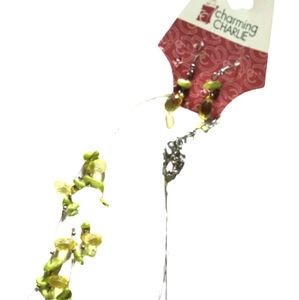 Lime green beads earrings and necklace set.